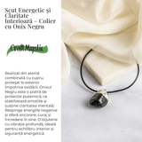 Colier cu Piatra Rulata de Onix Natural – Protectie si Forta