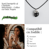 Colier cu Piatra Rulata de Onix Natural – Protectie si Forta