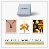 Colier cu Ochi de Tigru forma neregulata pentru Protectie si Energie Pozitiva