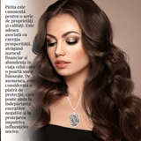 Colier Elegant cu Piatra Naturala de Pirita - Protector al Bunastarii si Prosperitatii