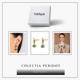 Prosperitate si Vibratie Pozitiva – Cercei cu Peridot Natural