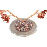 Copac pietre semipretioase 7 chakra in forma de inima – Decor cristal feng shui, accesorii premium pentru birou