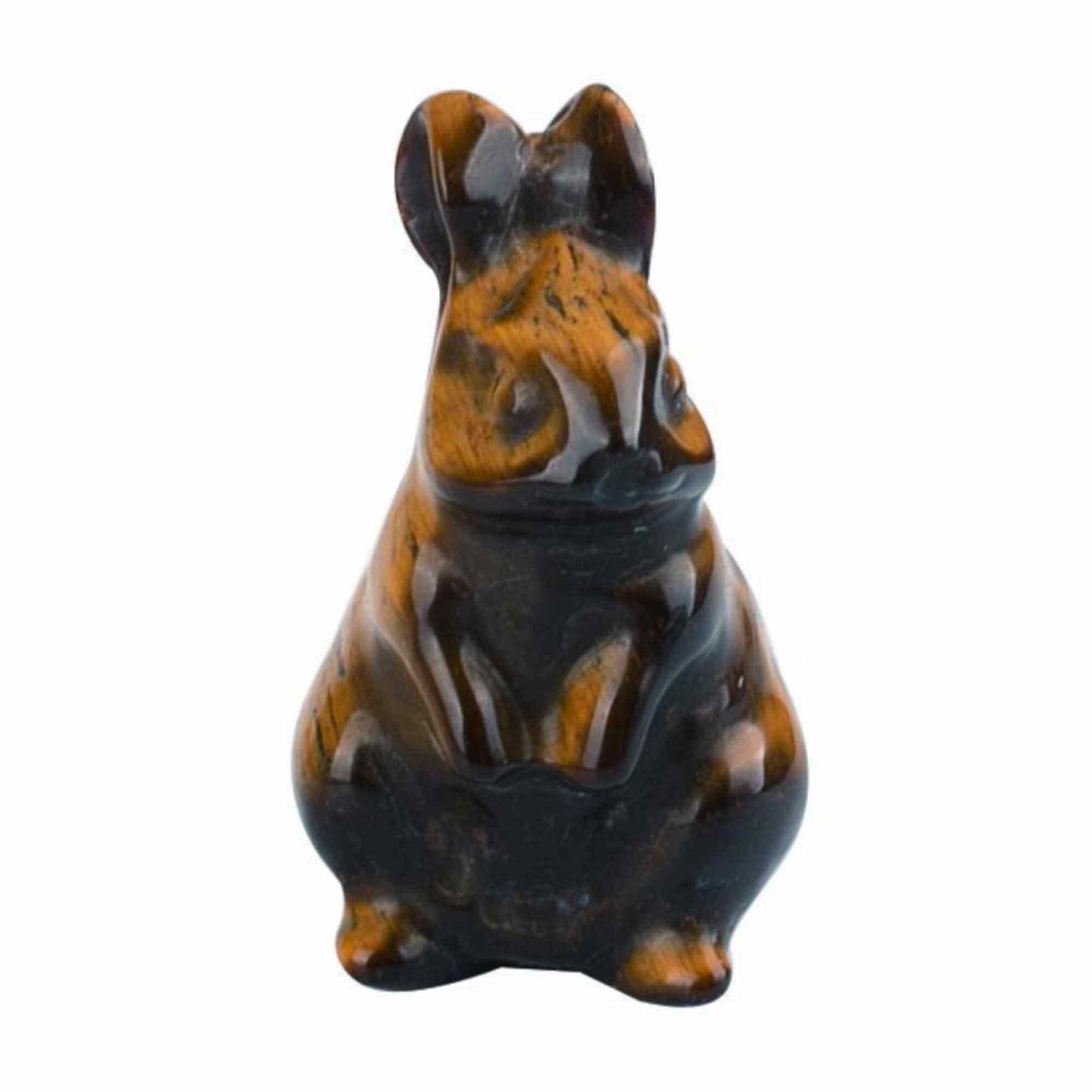 Figurina 4 cm cu forma de iepure sculptata manual din aventurina verde naturala - Cristale si pietre vindecatoare semipretioase cu animale