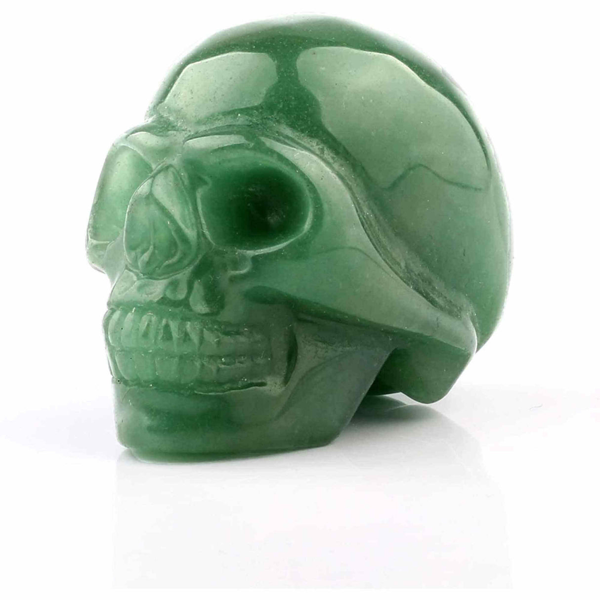 Craniu 5 cm sculptat manual din cristal de Aventurin piatra semipretioasa vindecatoare Figurina artistica pentru decor de Halloween, decoratiune pentru biroul de acasa