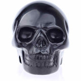 Craniu 5 cm sculptat manual din cristal de Obsidian piatra semipretioasa vindecatoare Figurina artistica pentru decor de Halloween, decoratiune pentru biroul de acasa