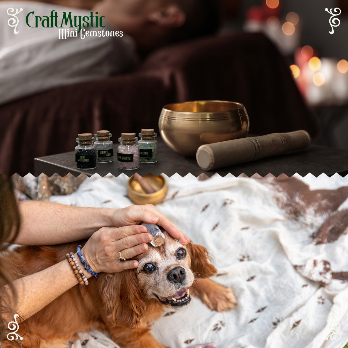 Set 21 Sticlute cu Mini Cristale si Pietre Naturale pentru Ritualuri Magice si Meditatie