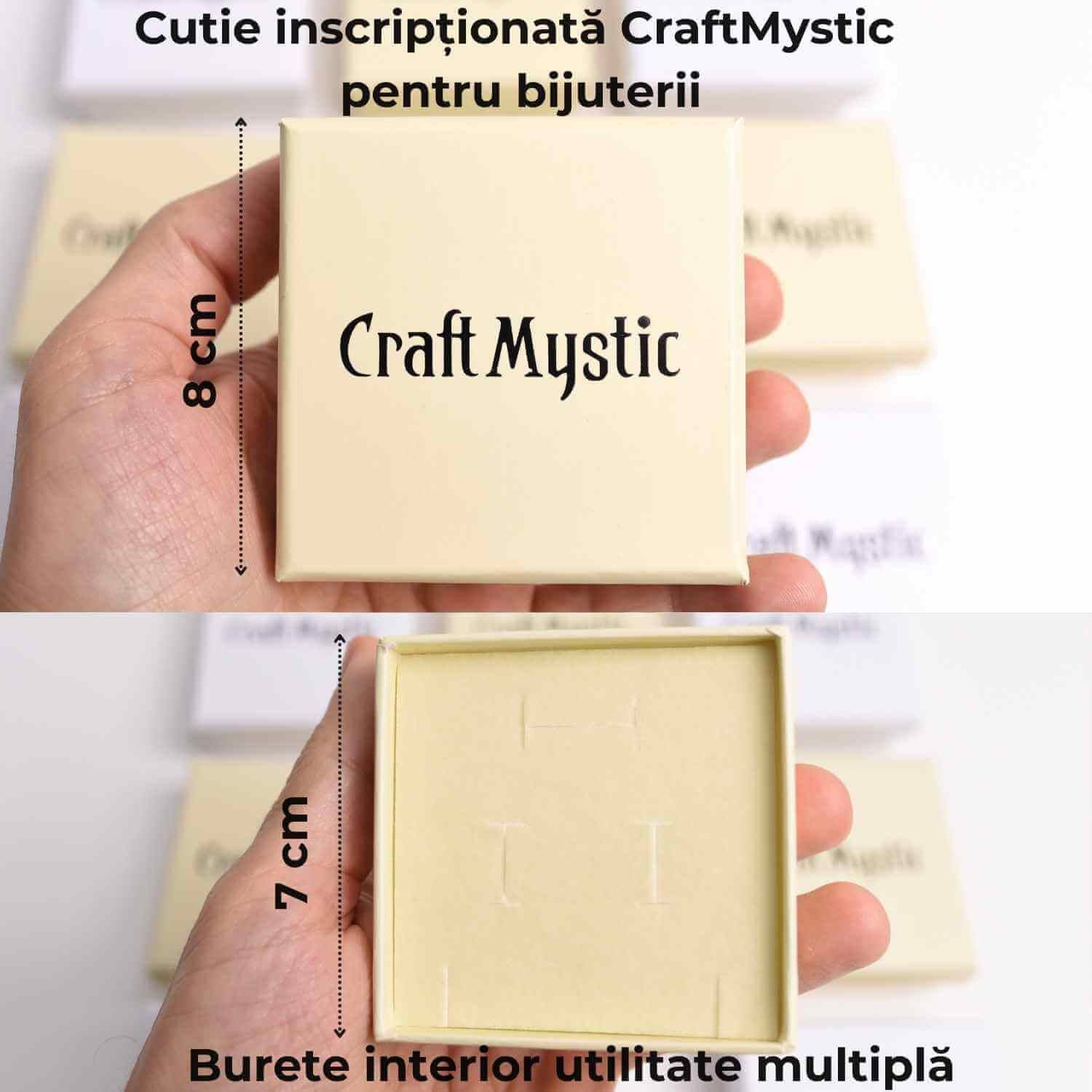 Cutie bijuterii inscriptionata CraftMystic - Protectie si Eleganta pentru Bijuterii