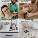 Forma ovala din pietre semipretioase 7 chakre pentru degetul mare