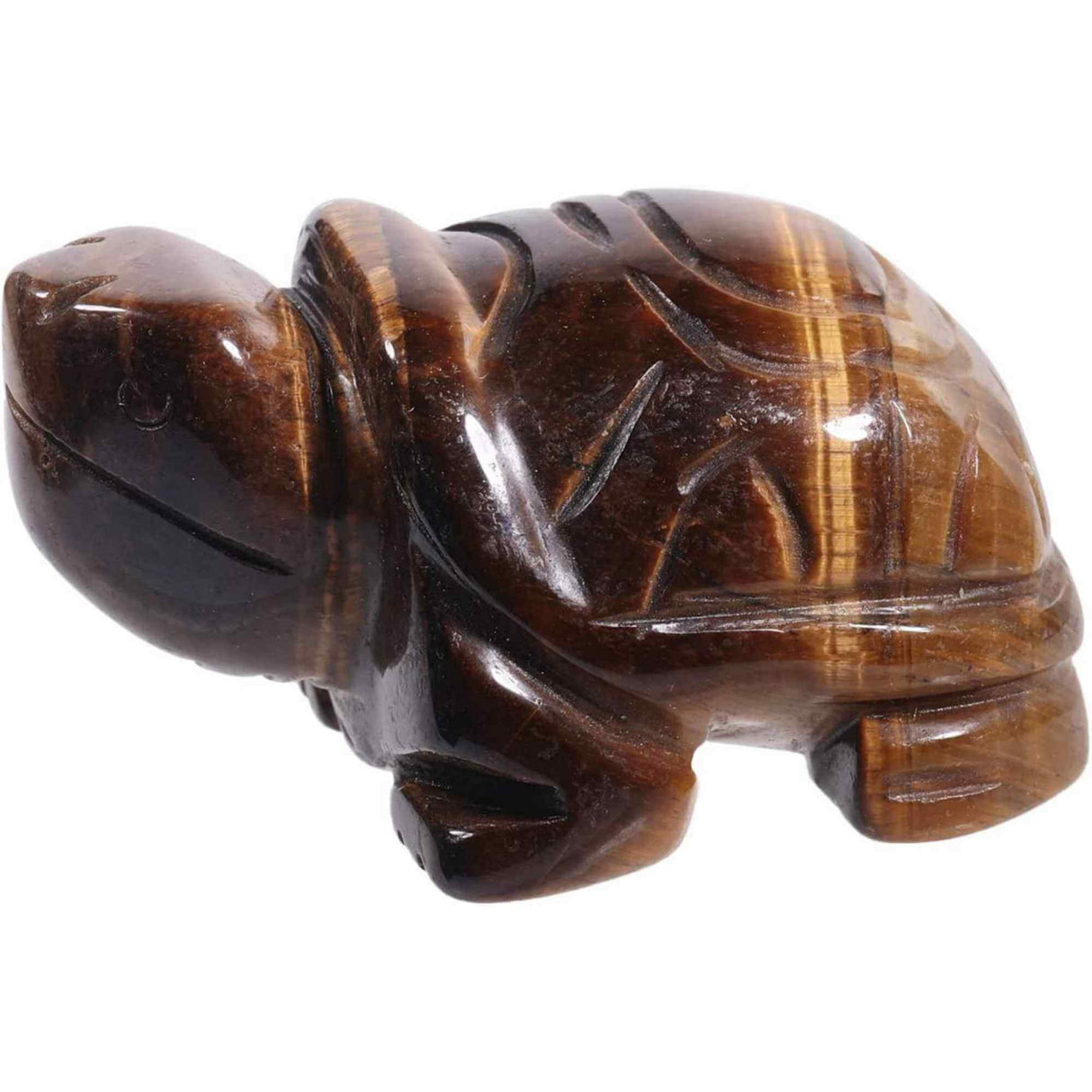 Figurina broasca testoasa 4 cm de cristal semipretios - Sculptura din piatra vindecatoare reiki de buzunar pentru decor, colectie