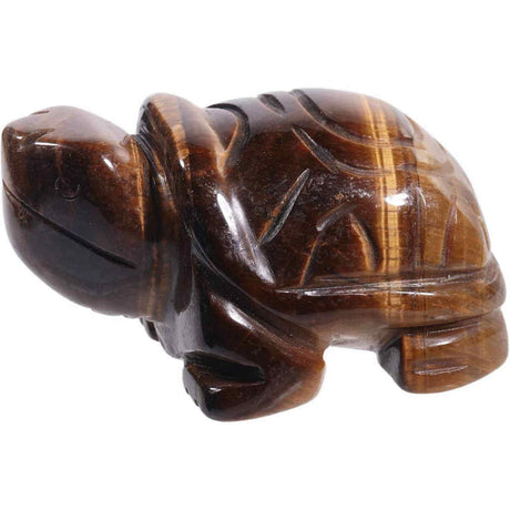 Figurina broasca testoasa 4 cm de cristal semipretios - Sculptura din piatra vindecatoare reiki de buzunar pentru decor, colectie