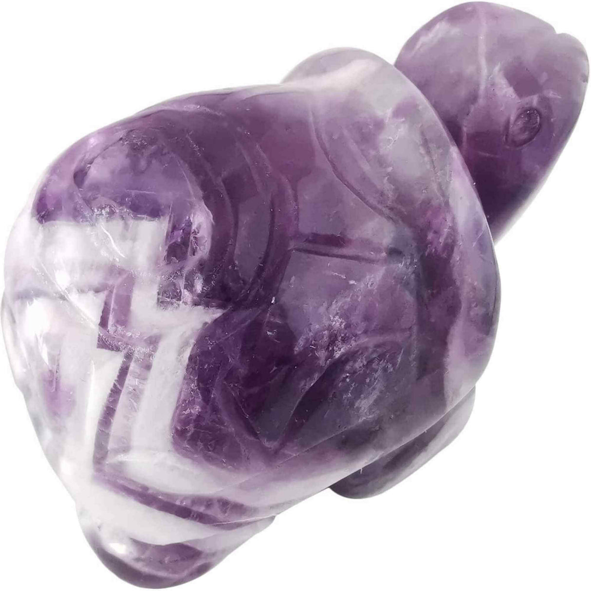 Figurina broasca testoasa 4 cm de cristal semipretios - Sculptura din piatra vindecatoare reiki de buzunar pentru decor, colectie