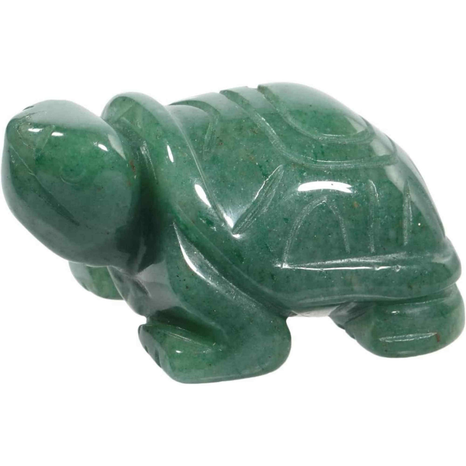 Figurina broasca testoasa 4 cm de cristal semipretios - Sculptura din piatra vindecatoare reiki de buzunar pentru decor, colectie