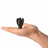 Figurina 5 cm inger din cristal vindecator Obsidian