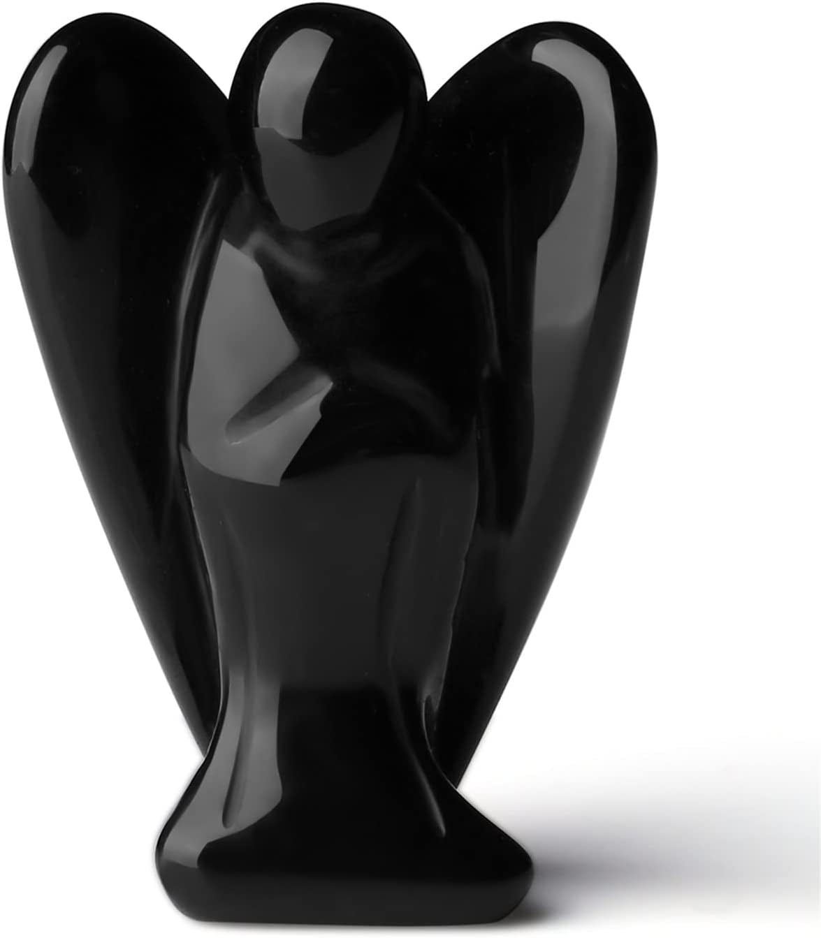 Figurina 5 cm inger din cristal vindecator Obsidian