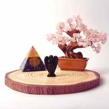 Figurina 5 cm inger din cristal vindecator Obsidian