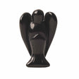 Figurina 5 cm inger din cristal vindecator Obsidian - Sculptura manuala din piatra naturala lustruita - Decor pentru camera birou cu energie reiki pentru femei barbati - Copie