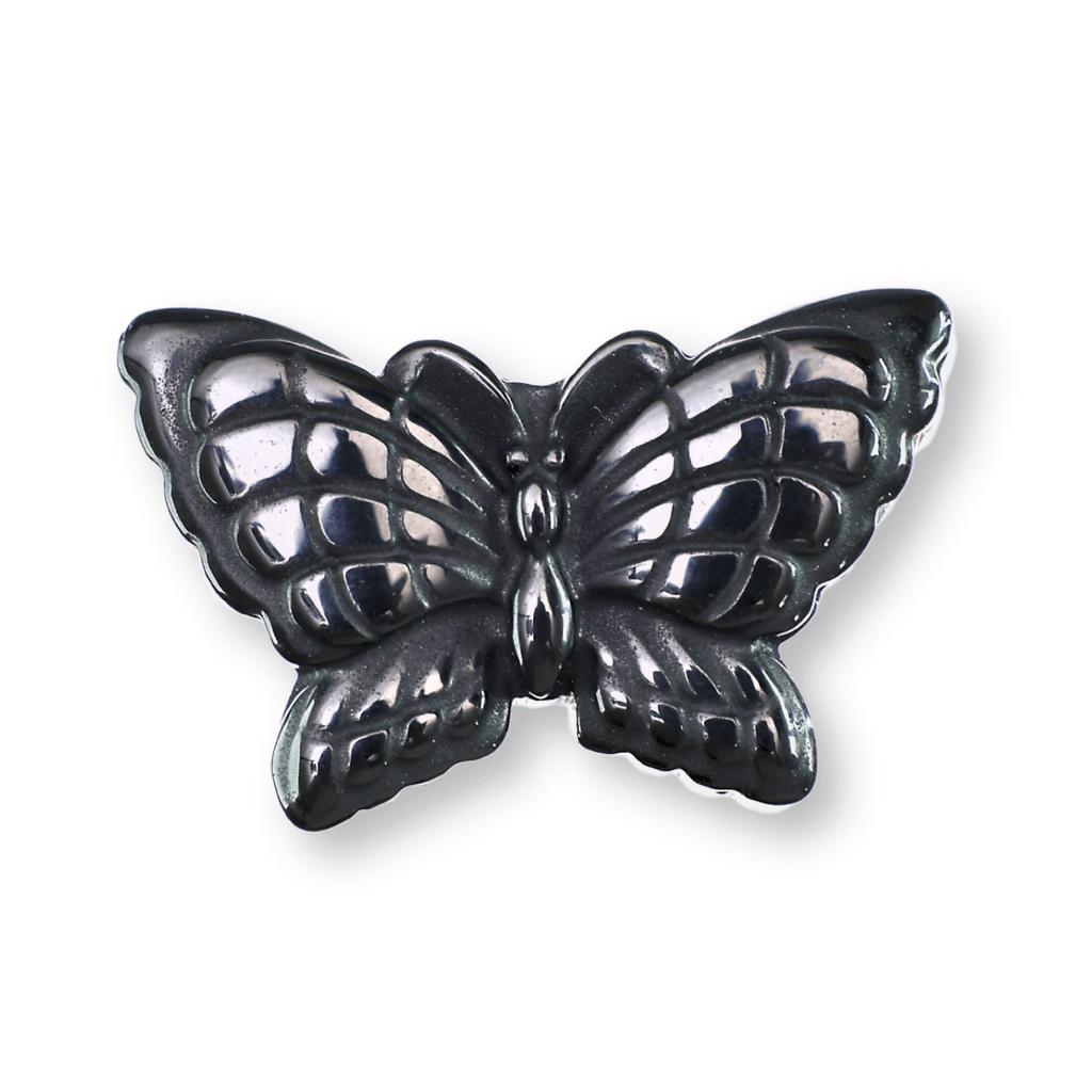 Figurina Fluture din Obsidian Natural, 5 cm - Protecție Energetica si Transformare Spirituala