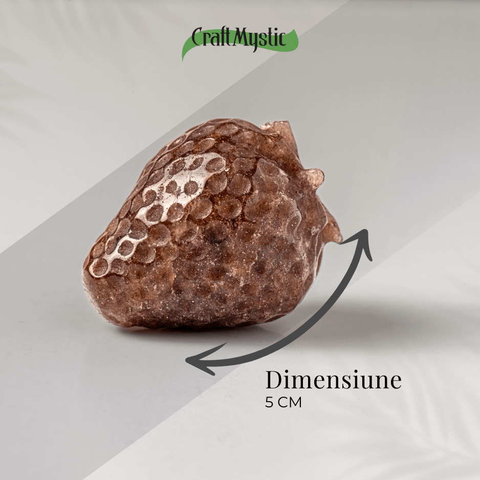 Figurina Cristal Capsuna – Atrage Dragostea si Echilibrul Emotional
