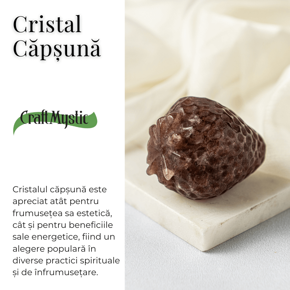 Figurina Cristal Capsuna – Atrage Dragostea si Echilibrul Emotional