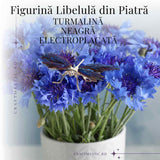Amuleta Transformare - Libelula Turmalina Neagra Curcubeu
