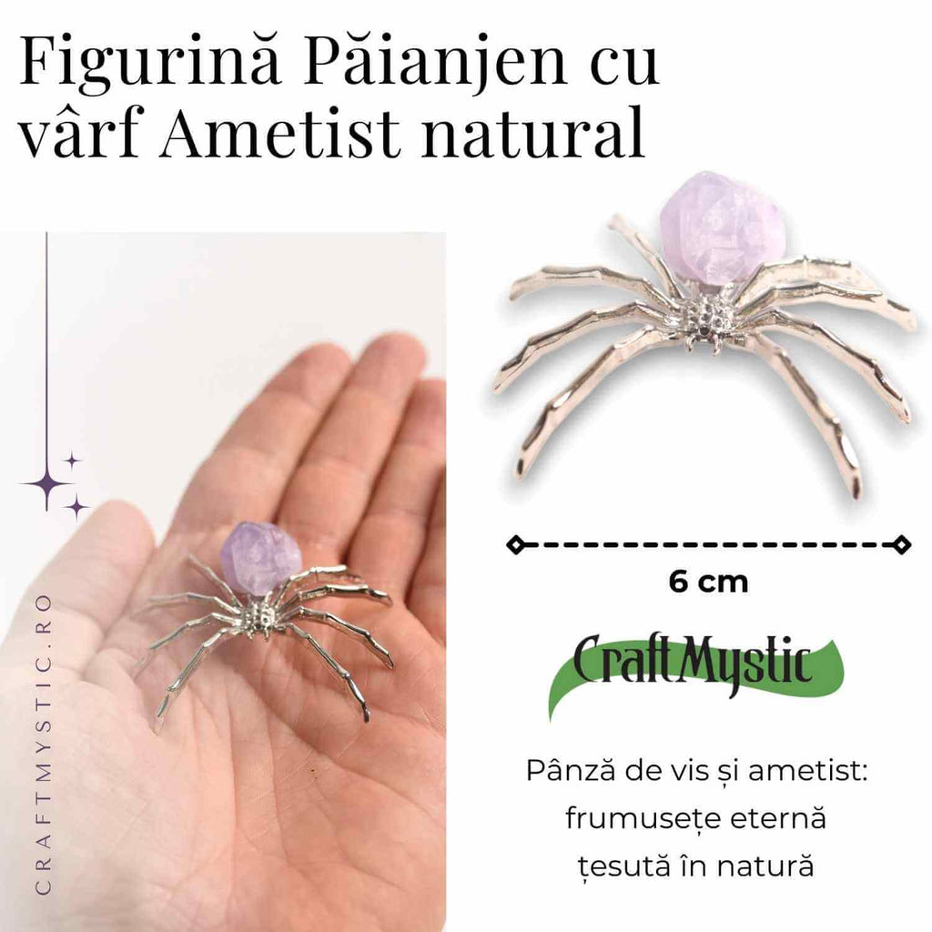 Figurina Paianjen Ametist