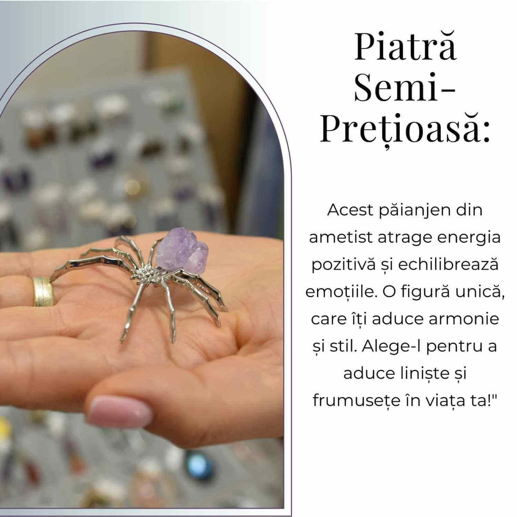 Figurina Paianjen Ametist