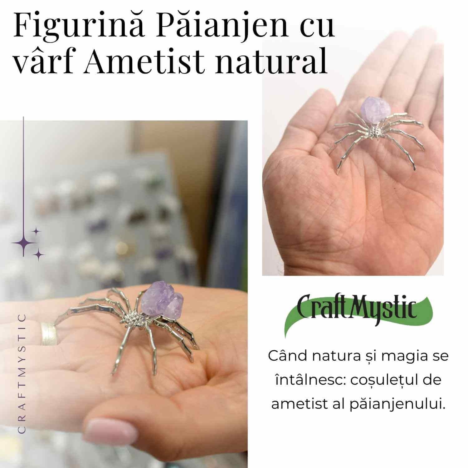 Figurina Paianjen Ametist