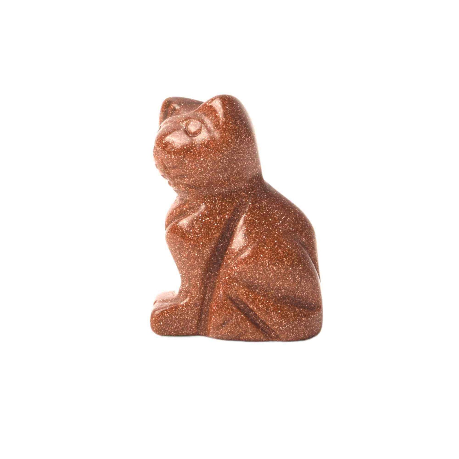 Figurina 5 cm inger din cristal vindecator Obsidian - Sculptura manuala din piatra naturala lustruita - Decor pentru camera birou cu energie reiki pentru femei barbati - Copie