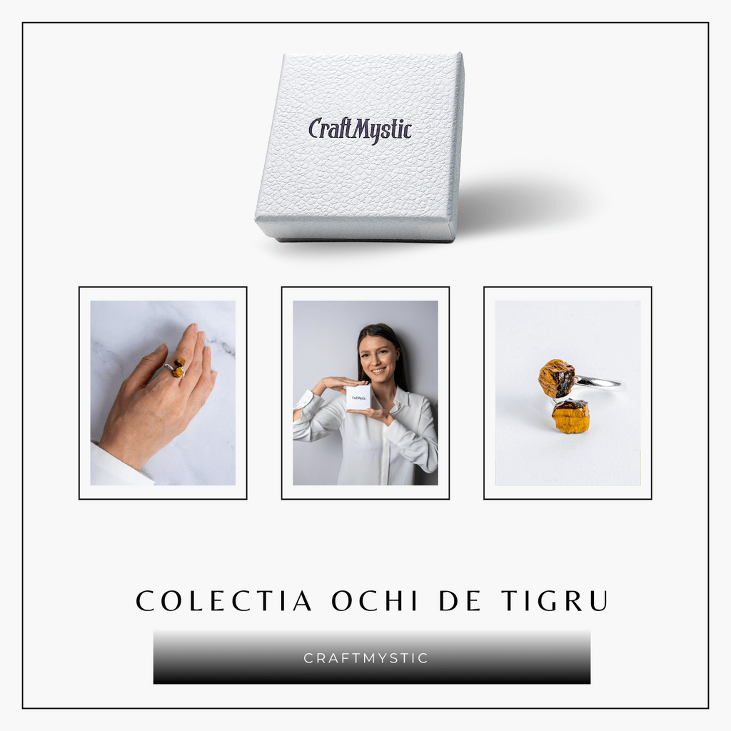 Protectie in fiecare zi – Inel dublu Ochi de tigru natural in forma bruta