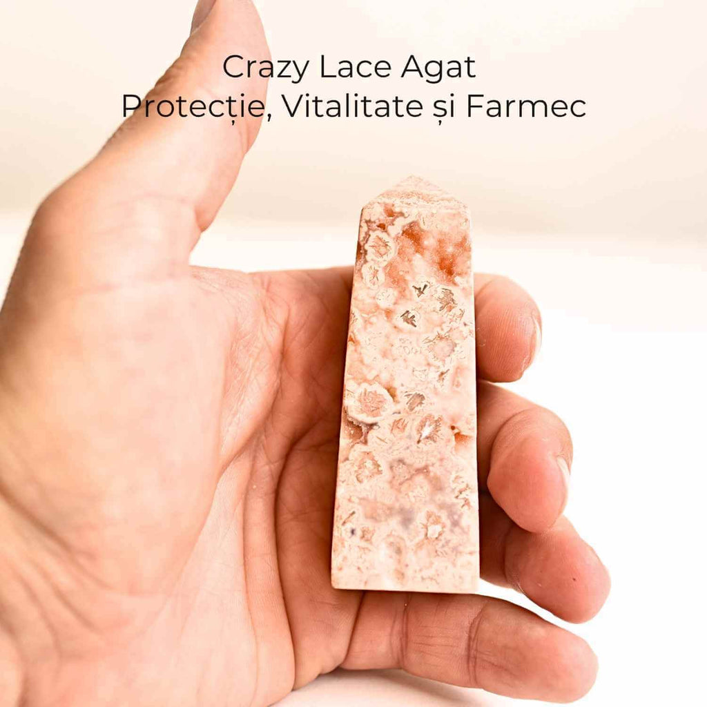 Turn din Agat Crazy Lace – Energie in forma pura