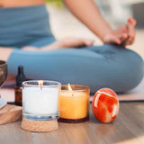 Piatra terapeutica 4 cm "Worry Stone" Carneol rosu