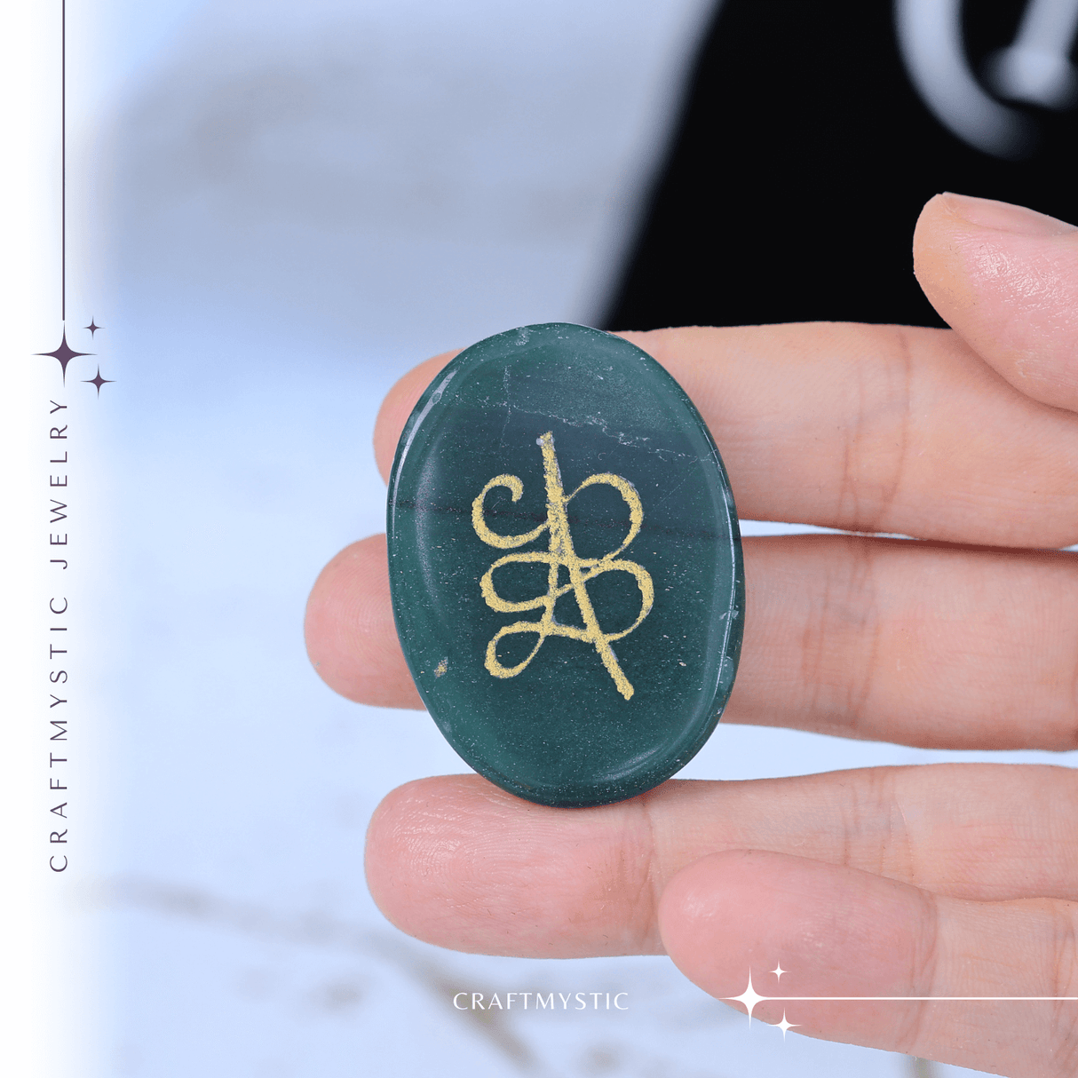 Moneda Zibu din Jad verde - Prosperitate si Noroc