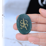 Moneda Zibu din Jad verde - Prosperitate si Noroc