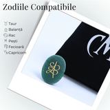 Moneda Zibu din Jad verde - Prosperitate si Noroc