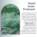 Moneda Zibu din Jad verde - Prosperitate si Noroc