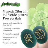Moneda Zibu din Jad verde - Prosperitate si Noroc