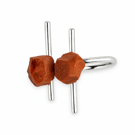 Forta interioara in forma bruta – Inel cu jasp rosu