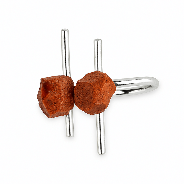 Forta interioara in forma bruta – Inel cu jasp rosu