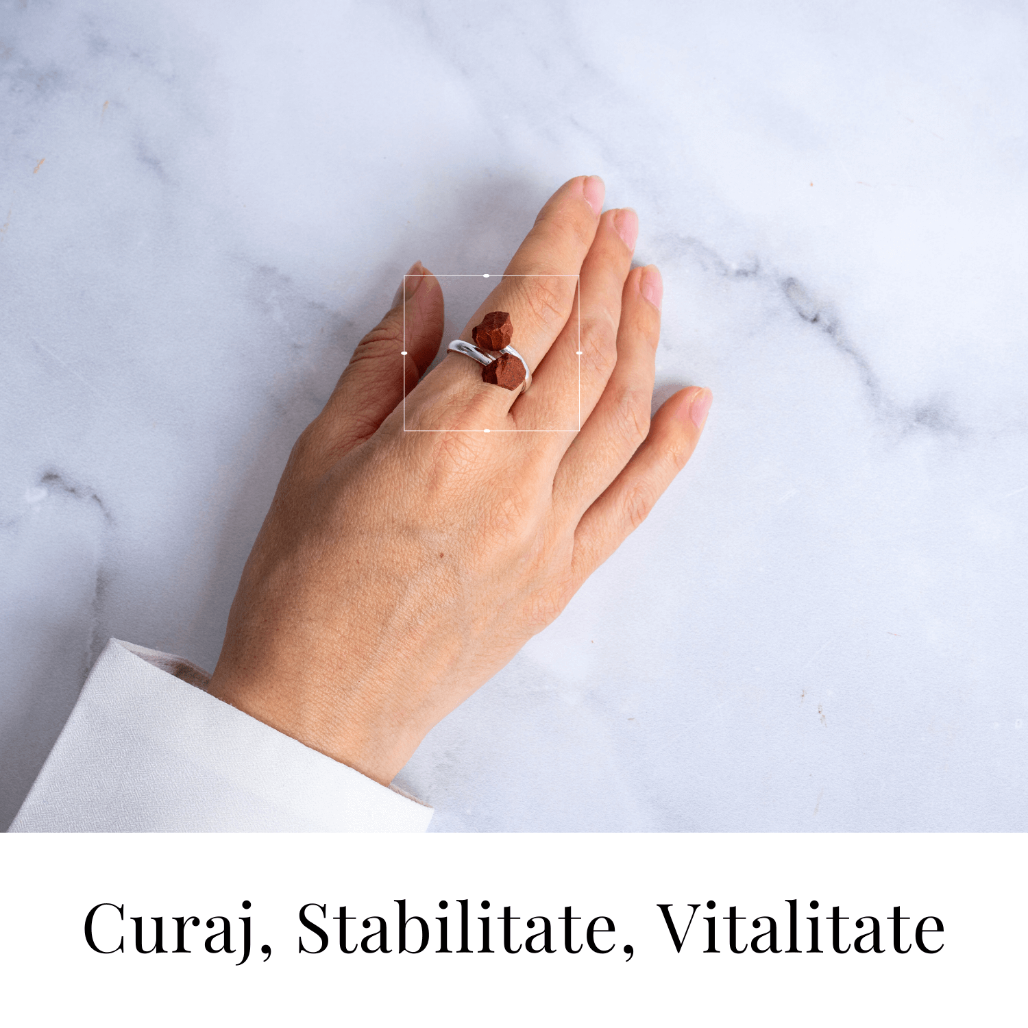 Inelul curajului – Dublu Jasp rosu pentru forta interioara si vitalitate