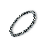 Putere si claritate – Bratara elastica cu pietre de hematit 6 mm