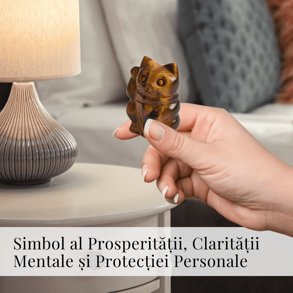 Pisicuta prosperitatii – Ochi de Tigru pentru Succes, Claritate si Protectie