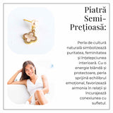 Talisman delicat cu perla si scoica – Cercei norocosi pentru fiecare zi
