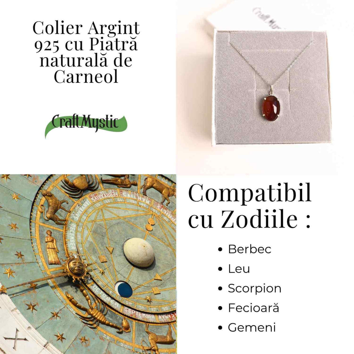 Vitalitate si Curaj Zilnic – Colier Oval cu Carneol si Argint 925