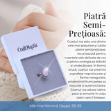 Inel Ajustabil Argintiu cu Cuart Roz natural oval, pentru iubire si armonie