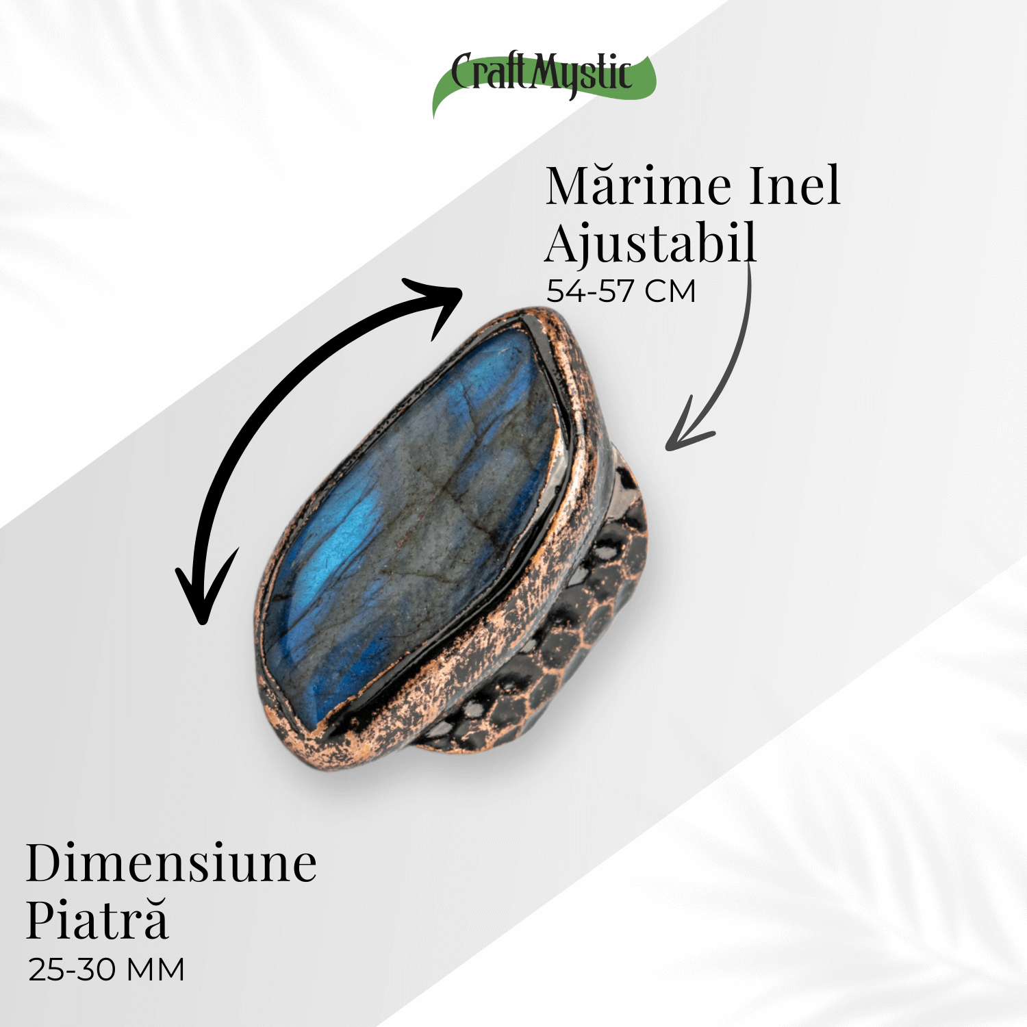 Talismanul Intuitiei – Inel Vintage cu Labradorit, Piatra Transformarii Interioare