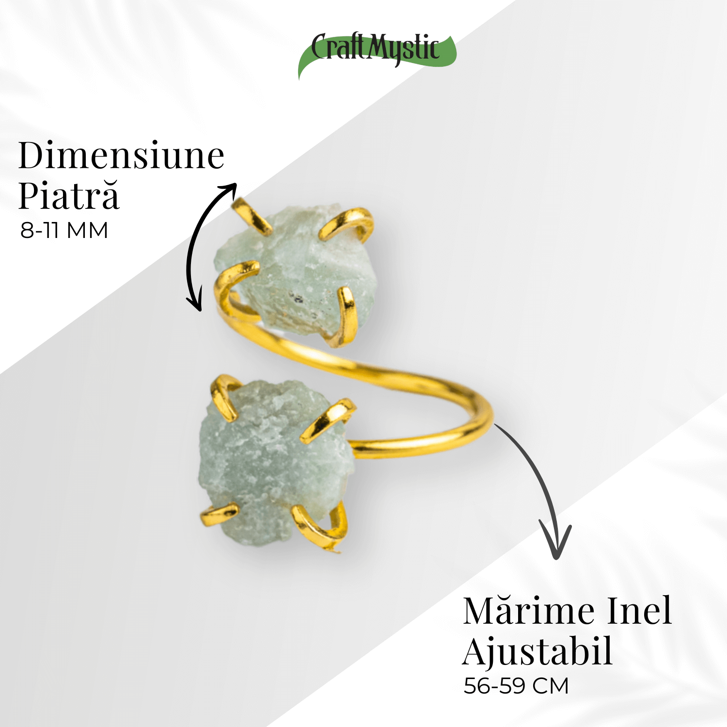Claritate si Liniste – Inel cu Acvamarin, Piatra Rabdarii si Curajului