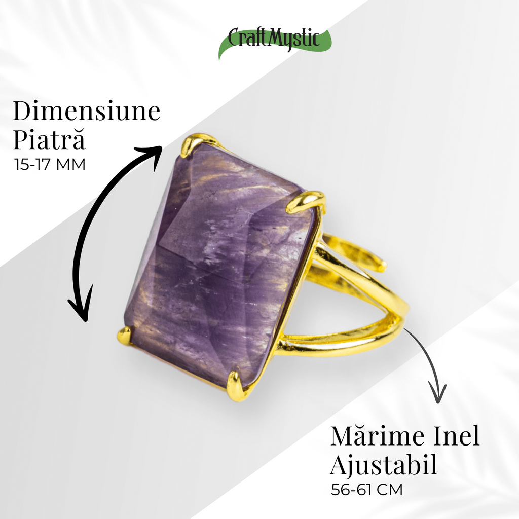 Conexiune Spirituala – Inel cu Ametist si Vibratie Inalta