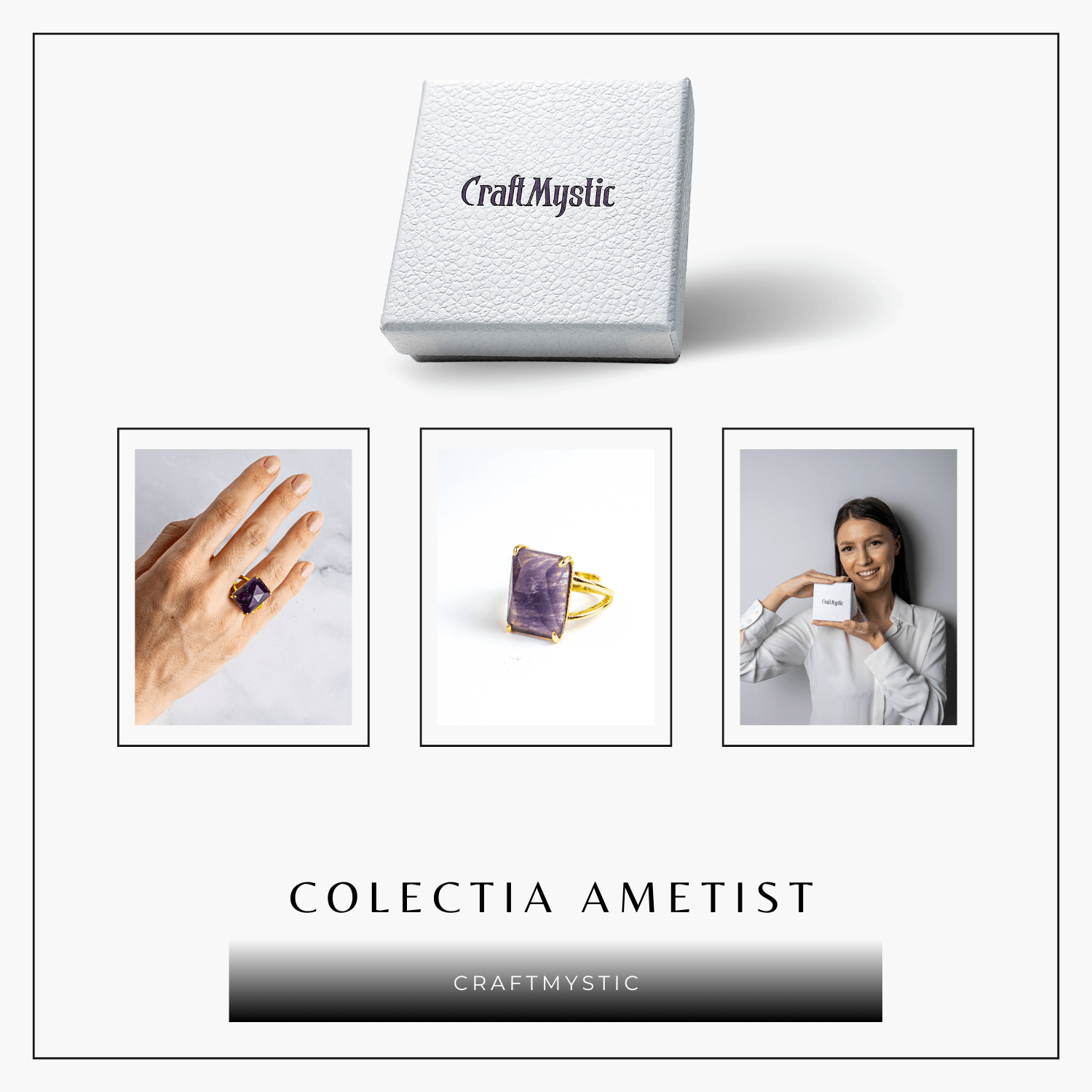 Conexiune Spirituala – Inel cu Ametist si Vibratie Inalta