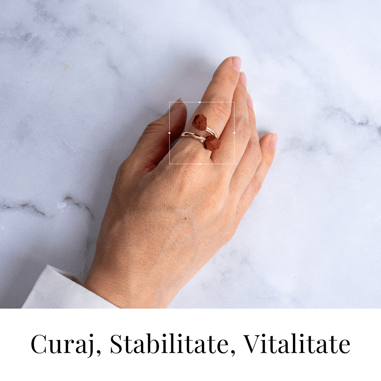 Energie si echilibru zilnic – Inel cu dublu jasp rosu brut