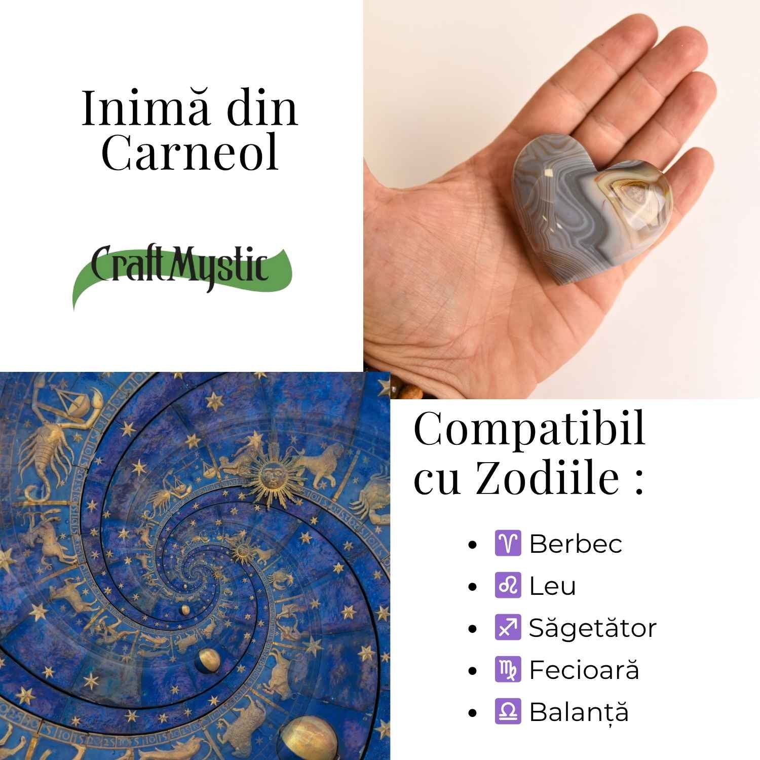 Inima din carneol – curaj in fiecare celula